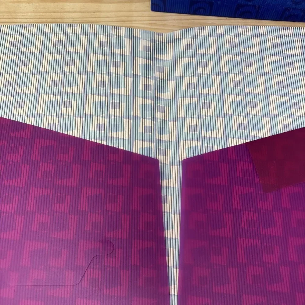 Y2K 2001 Oxford Just Flip It Folder Blue & Pink Retro School Supplies NOS Lot 2